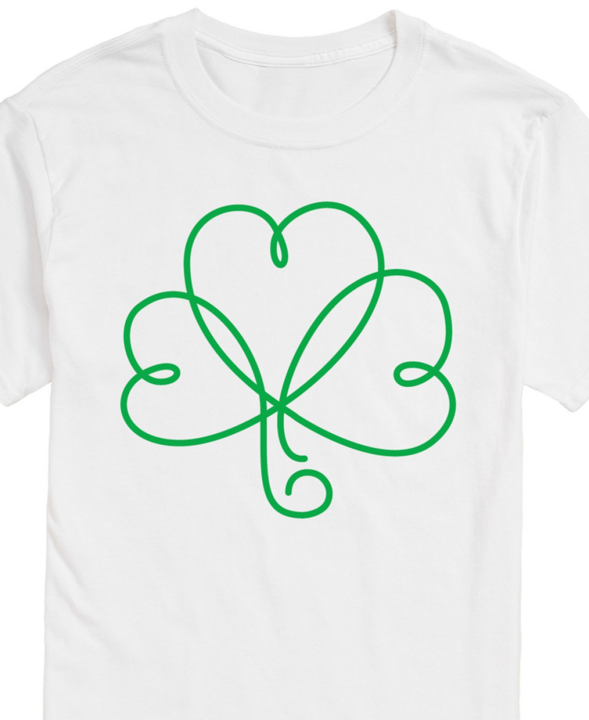 Airwaves Men's St Patrick's Day Clover Short Sleeve T-shirt In White