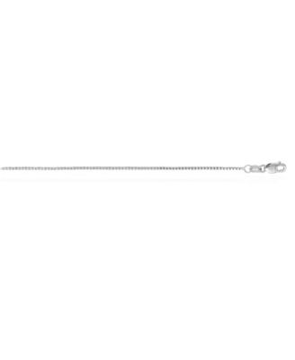 Box Chain Necklace 14K White Gold 18 inches