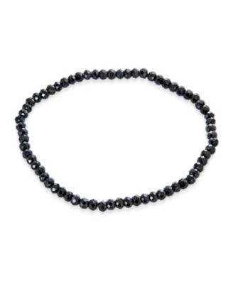 Dainty Natural Stone Multi-Strand Seed Bead Stretch Bracelet with Caviar Rondell Beads