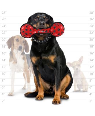 Ultimate 2 Ball Tug Red Paw, Durable Squeaky Dog Toy