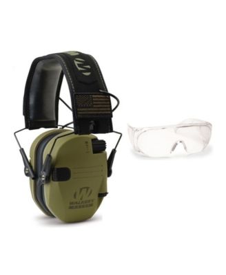 Walker's Razor Slim Shooting Muff Kit with OTG Safety Glasses (Green Patriot)