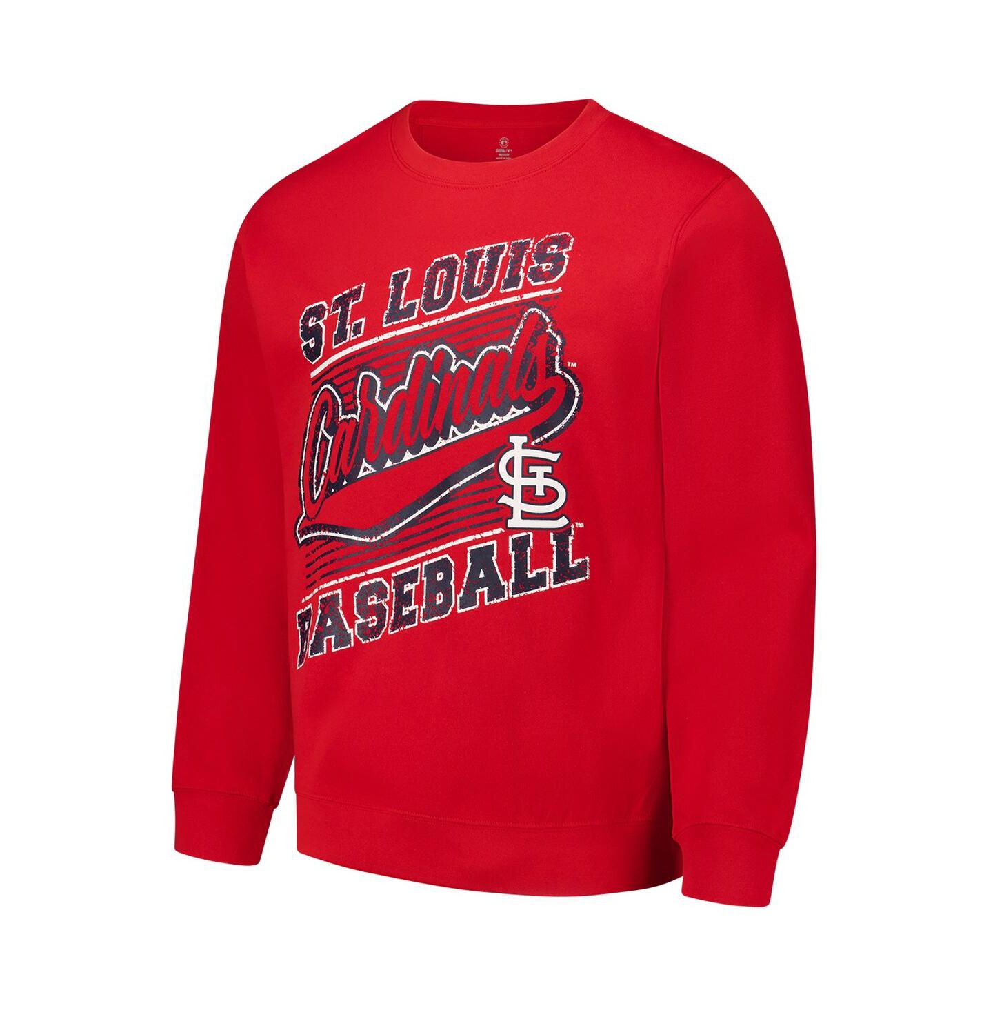 Мужская толстовка Stitches Red St. Louis Cardinals Pullover — фото 3