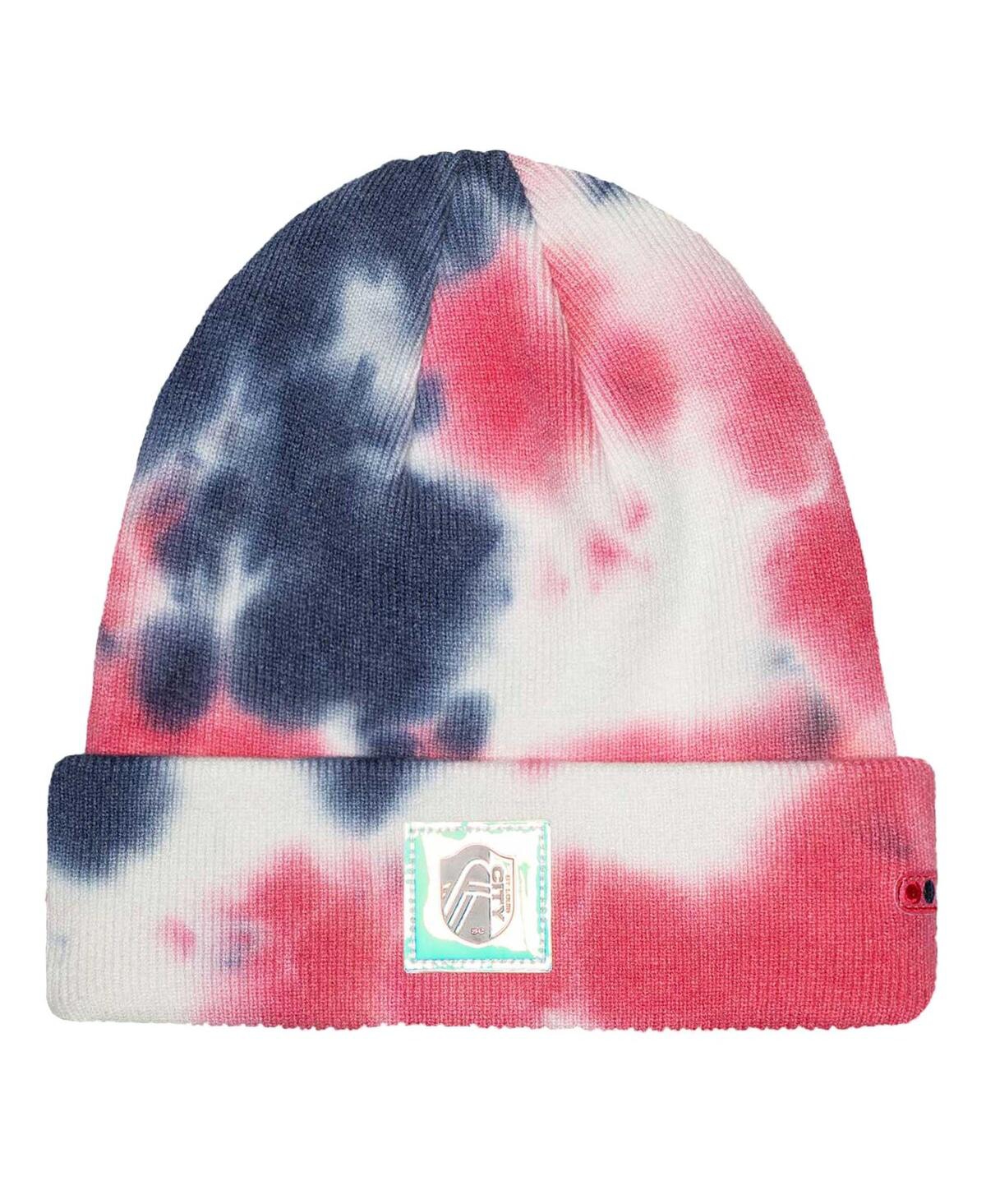 Men's St. Louis City Sc Psychedelic Tie-Dye Cuffed Knit Hat - Black