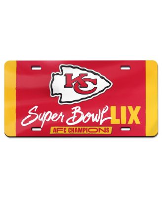 Wincraft - Kansas City Chiefs 2024 AFC Champions Laser Cut Acrylic License Plate