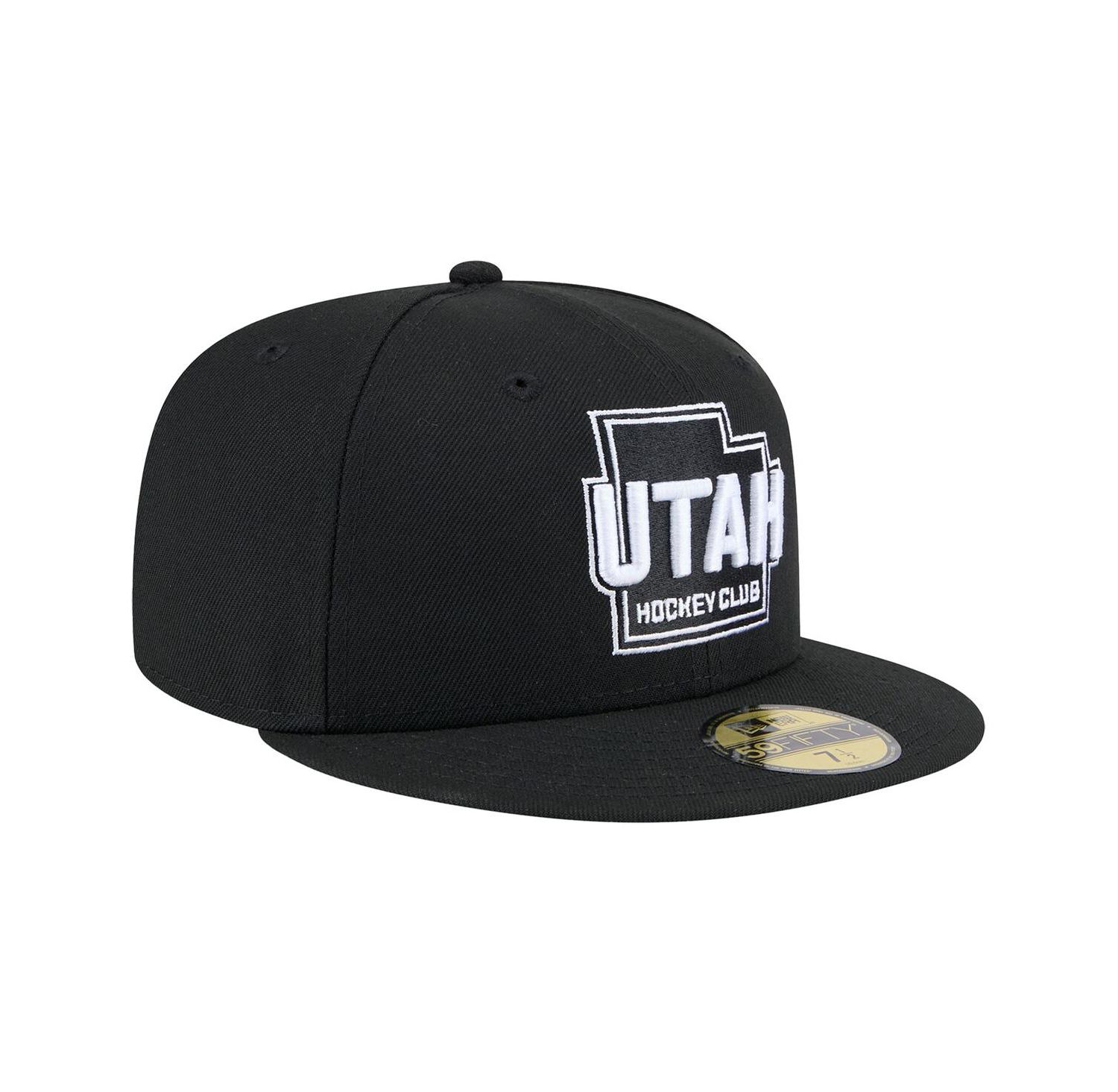 Men's Black Utah Hockey Club State Shape 1st Season 59FIFTY Fitted Hat