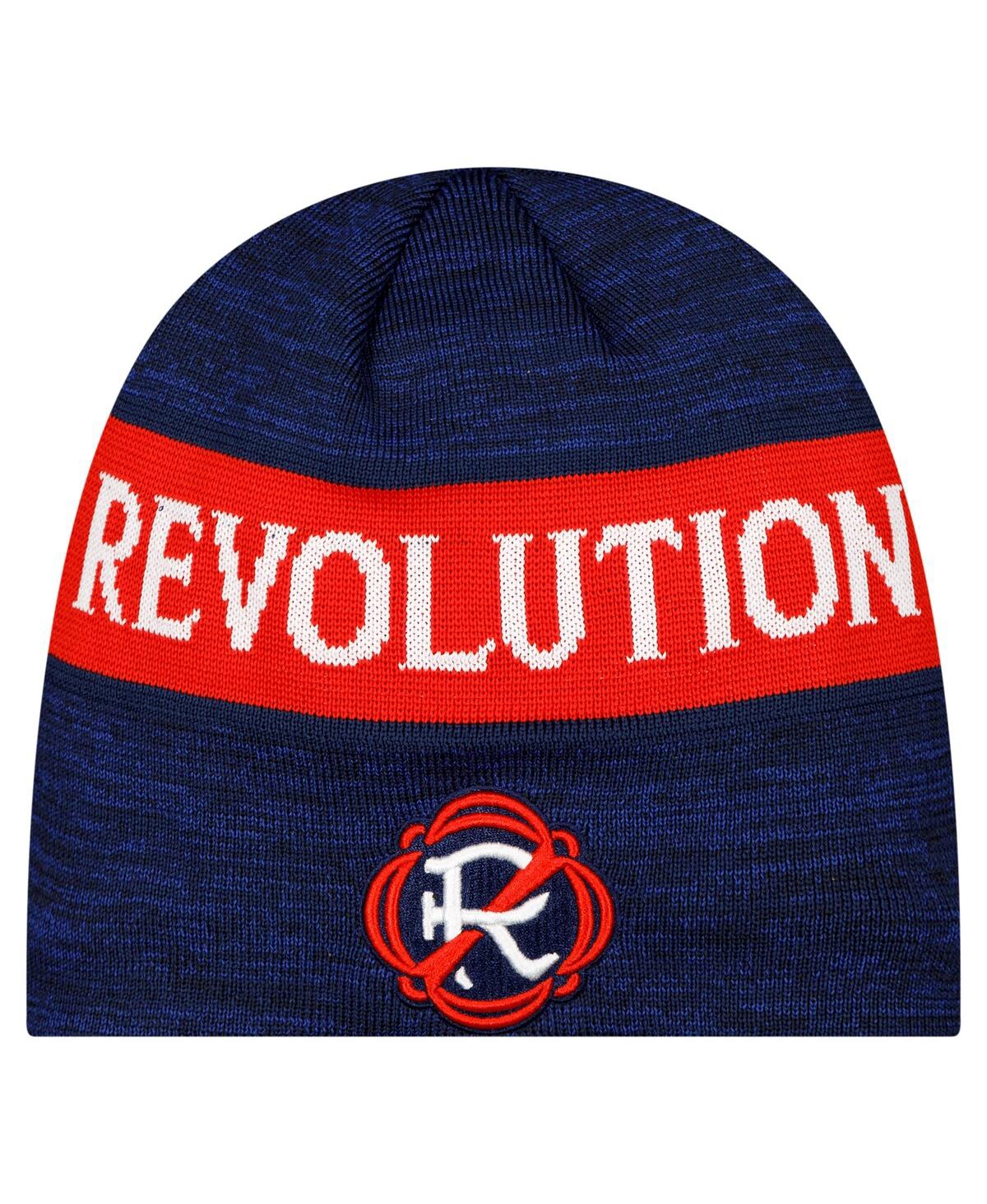 NEW ERA MEN'S NAVY NEW ENGLAND REVOLUTION 2025 KICKOFF BEANIE HAT 