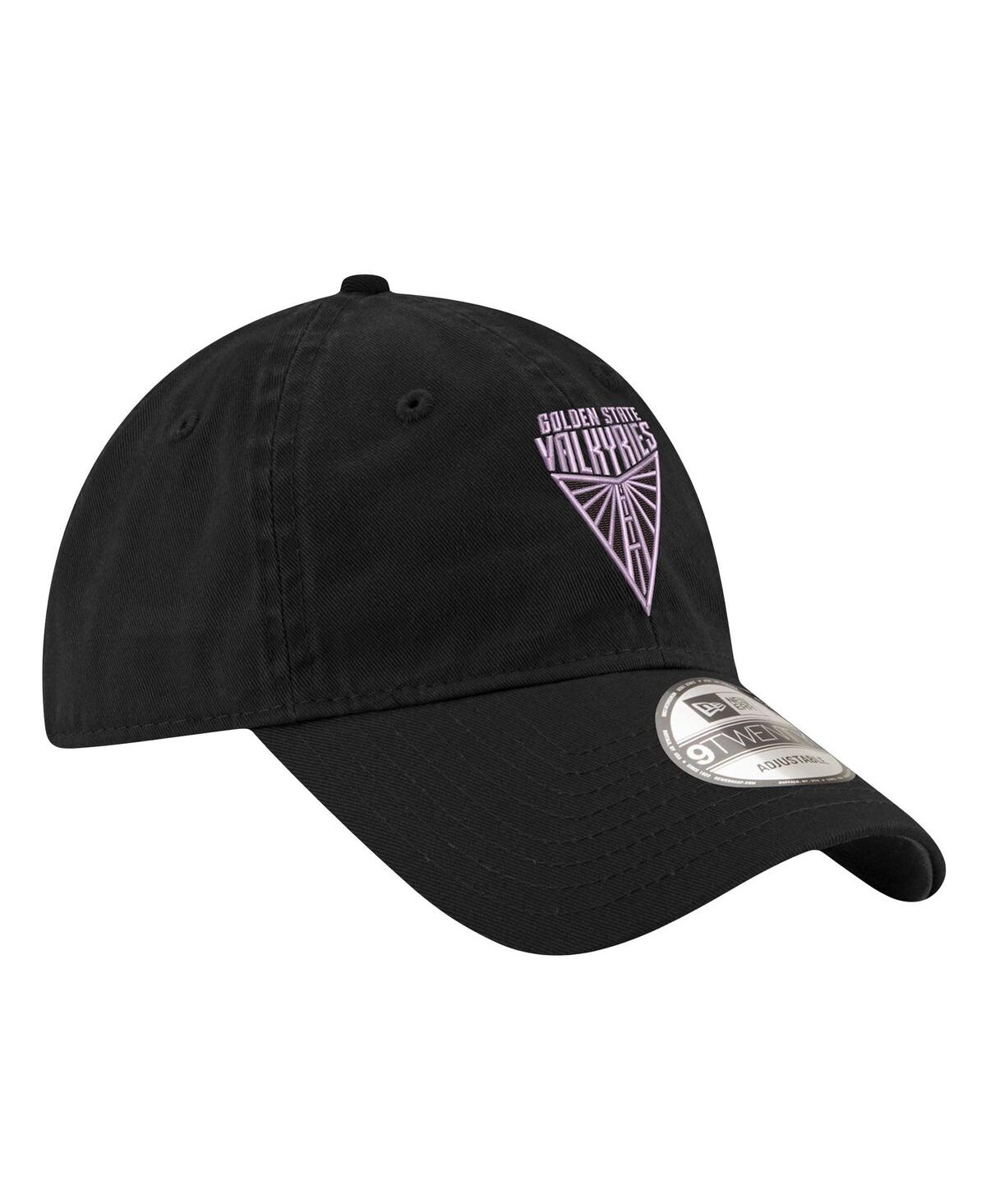New Era Men's And Women's Eclipse Black Golden State Valkyries Logo 9twenty Adjustable Hat In Eclipse Black