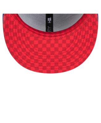 Men's Royal Chicago Cubs Checkered Undervisor 59FIFTY Fitted Hat