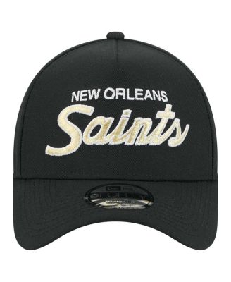 Men's Black New Orleans Saints Smith 9FORTY Adjustable hat