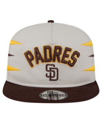 Men's Cream San Diego Padres Iron Golfer Snapback Hat