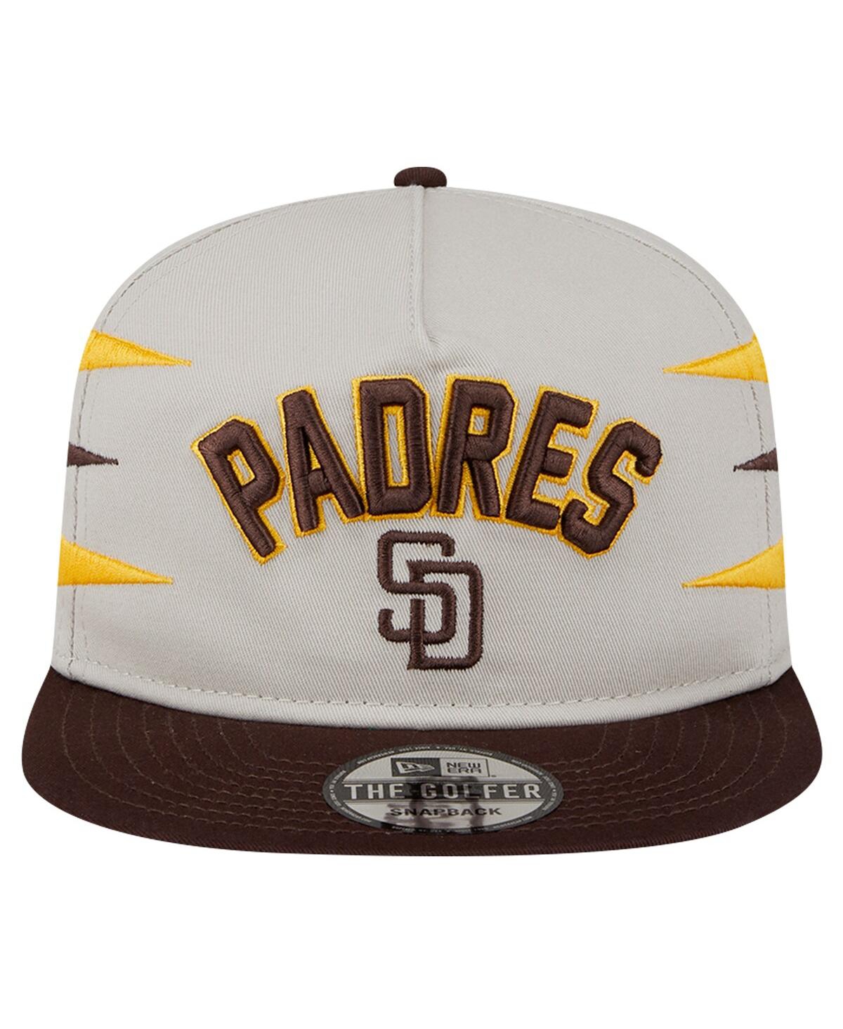 New Era Men's Cream San Diego Padres Iron Golfer Snapback Hat In Cream
