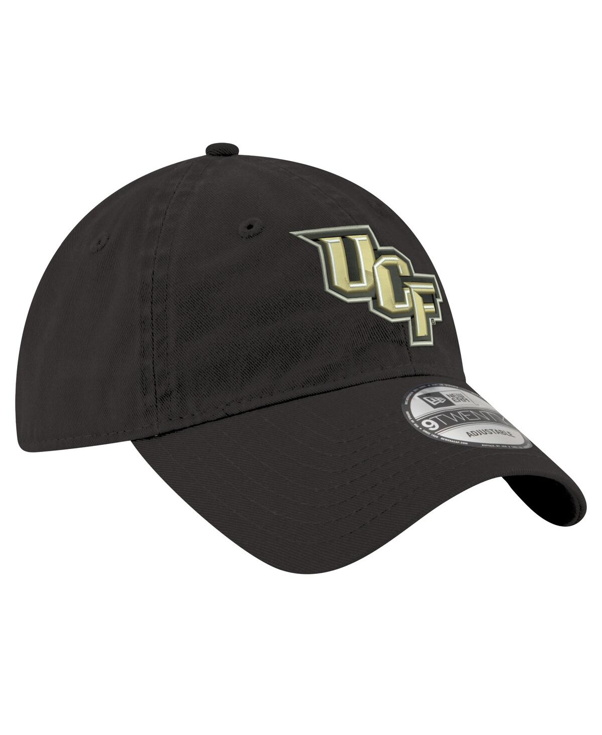 New Era Men's Black Ucf Knights Core Classic 9twenty Adjustable Hat In Black,gold
