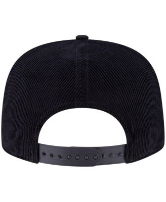 Men's Black Chicago Cubs Corduroy Filigree Golfer Adjustable Hat