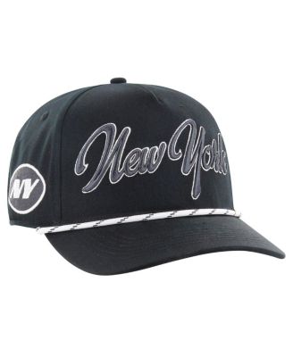 '47 Brand - Men's Black New York Jets Overhand Speckle Hitch Adjustable Hat