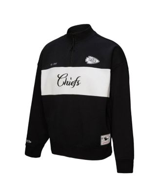 Women's Black Kansas City Chiefs Quarter-Zip Jacket