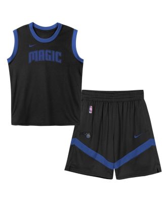 Nike - Preschool Black Orlando Magic Mesh Tank Top and Shorts Set