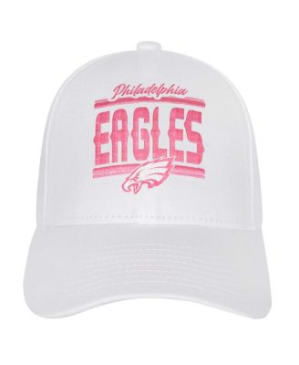 Big Girls Philadelphia Eagles All White Structured Adjustable&nbsp;Hat