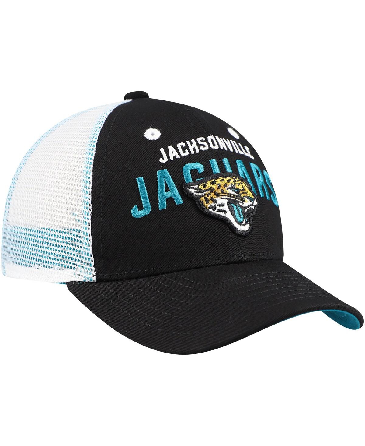 Outerstuff Preschool Black Jacksonville Jaguars Core Lockup Trucker Adjustable Hat In Black