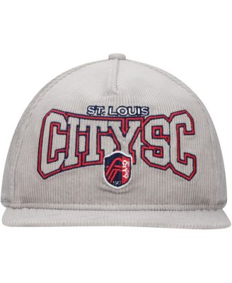 Men's Gray St. Louis City SC Corduroy Golfer Adjustable Hat