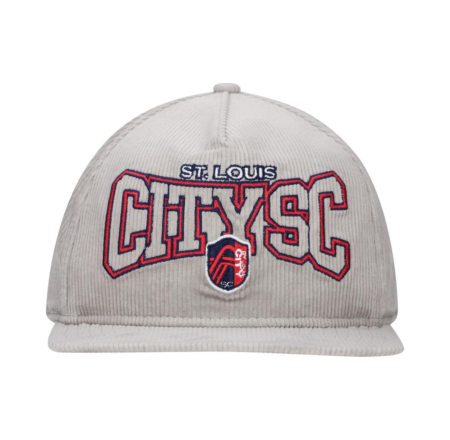Men's Gray St. Louis City SC Corduroy Golfer Adjustable Hat
