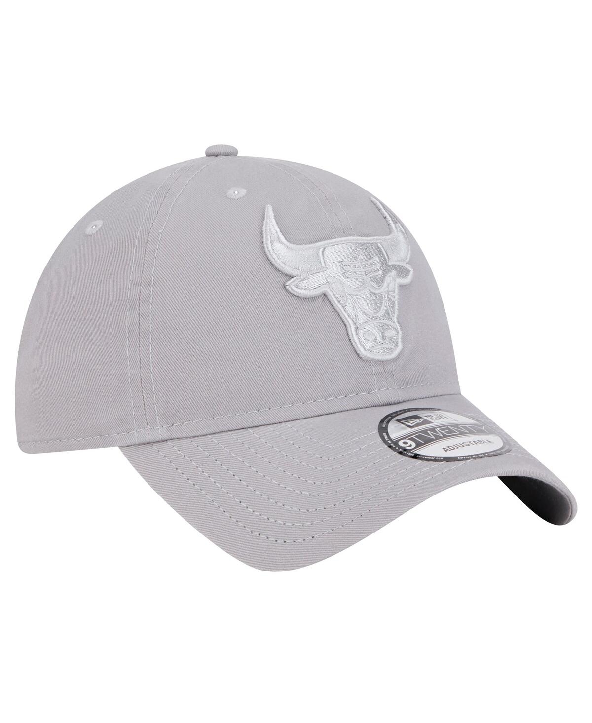NEW ERA MEN'S GRAY CHICAGO BULLS TONAL 9TWENTY ADJUSTABLE HAT 