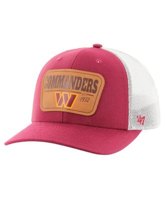 '47 Brand - Men's Burgundy, White Washington Commanders Thrash Trophy Flex Hat