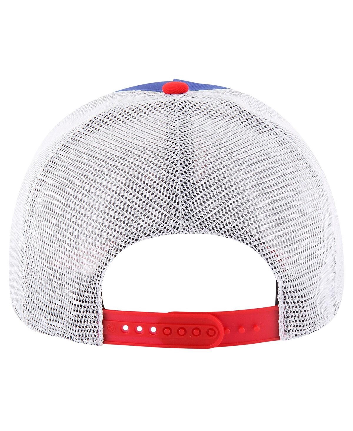 47 Brand Men's Royal Chicago Cubs Gridiron Super Stripe Relaxed Trucker Hitch Adjustable Hat In Royal