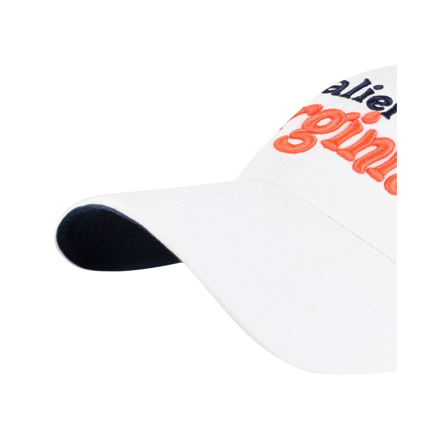 Женская кепка '47 Brand White Virginia Cavaliers Pensacola Clean Up Adjustable Hat — фото 2