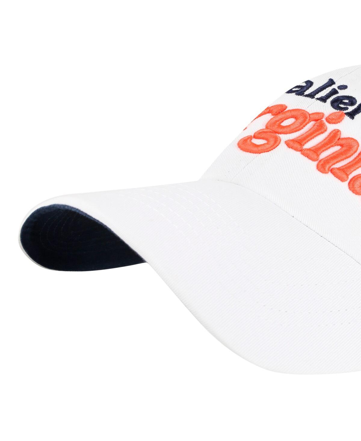 47 Brand Women's White Virginia Cavaliers Pensacola Clean Up Adjustable Hat In White