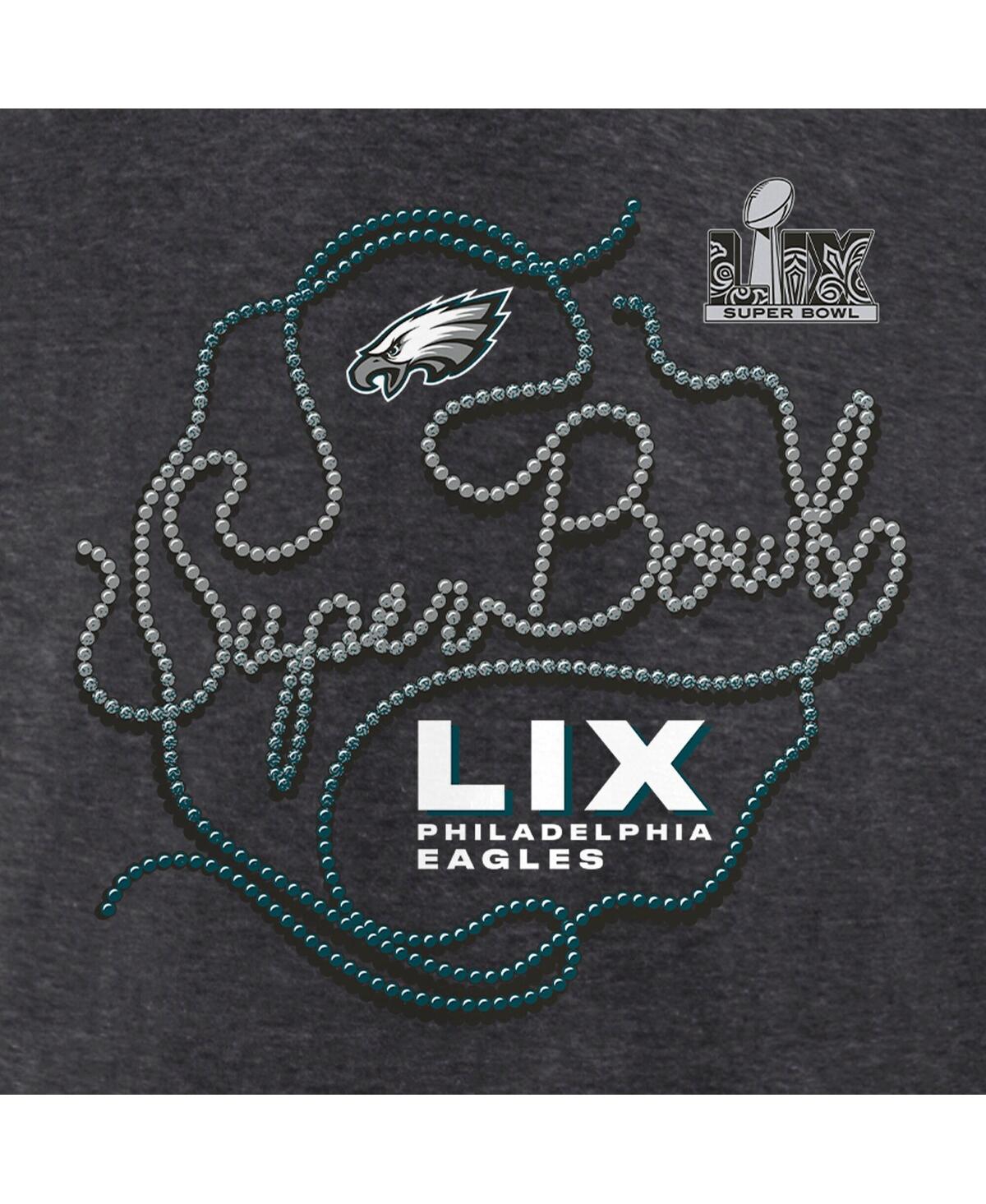 Fanatics Men's Heather Charcoal Philadelphia Eagles Super Bowl Lix Big Tall Local T-shirt In Heather Charcoal