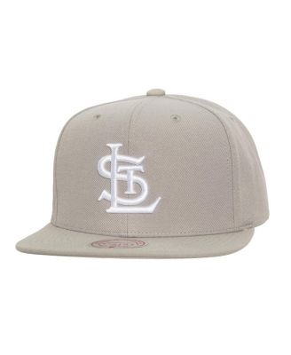Mitchell & Ness - Men's Gray St. Louis Cardinals Snapback Hat