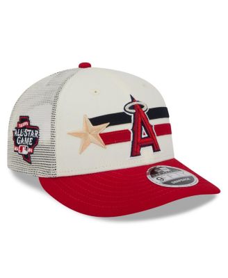 New Era - Men's Cream/Red Los Angeles Angels 2024 MLB All-Star Game Workout Meshback Low Profile 9FIFTY Snapback Hat