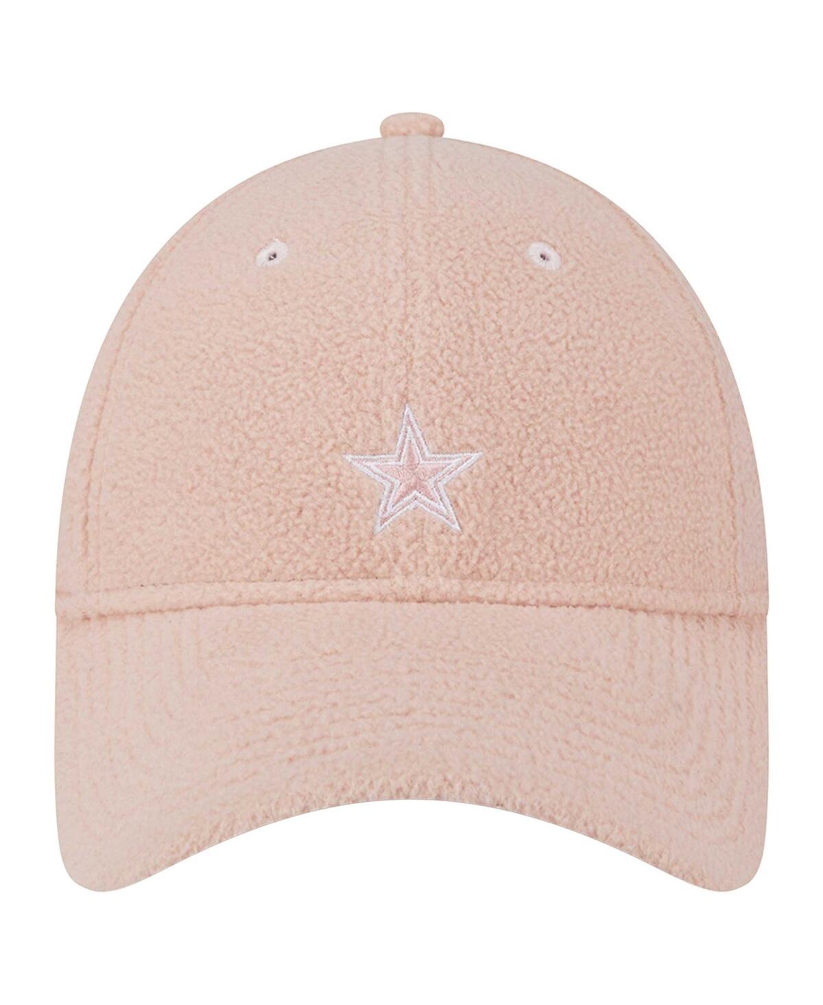 New Era Women's Light Pink Dallas Cowboys Cozy 9forty Adjustable Hat In Light Pink