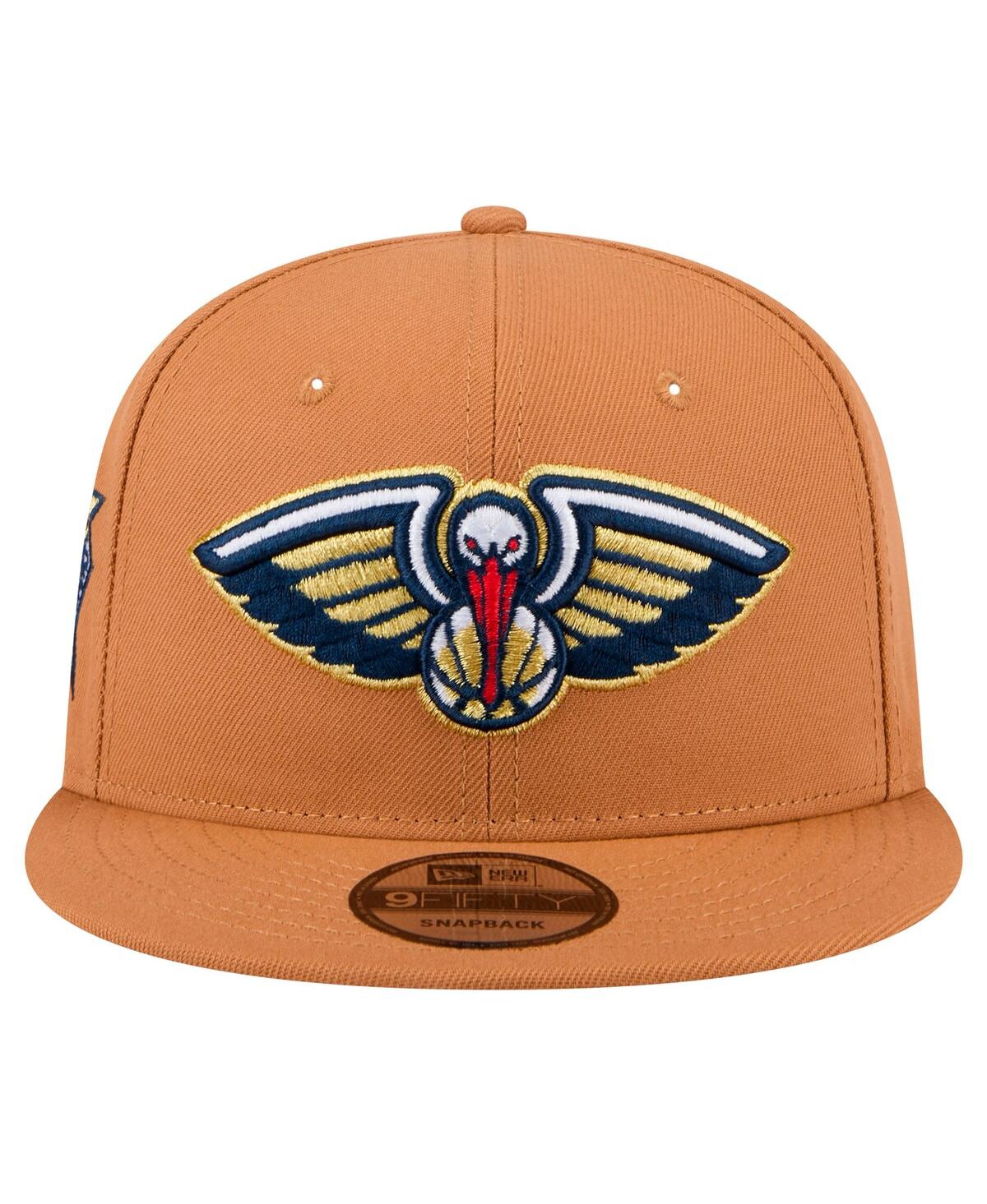 NEW ERA MEN'S TAN NEW ORLEANS PELICANS COLOR PACK 9FIFTY SNAPBACK HAT 