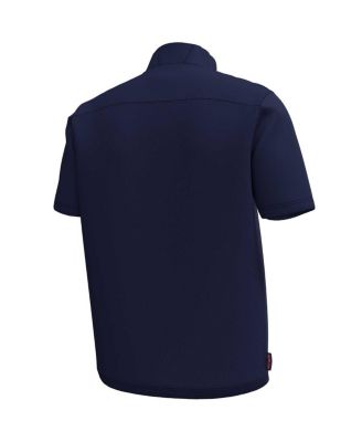 Men's Navy Auburn Tigers Motivate Quarter-Zip Short Sleeve T-Shirt