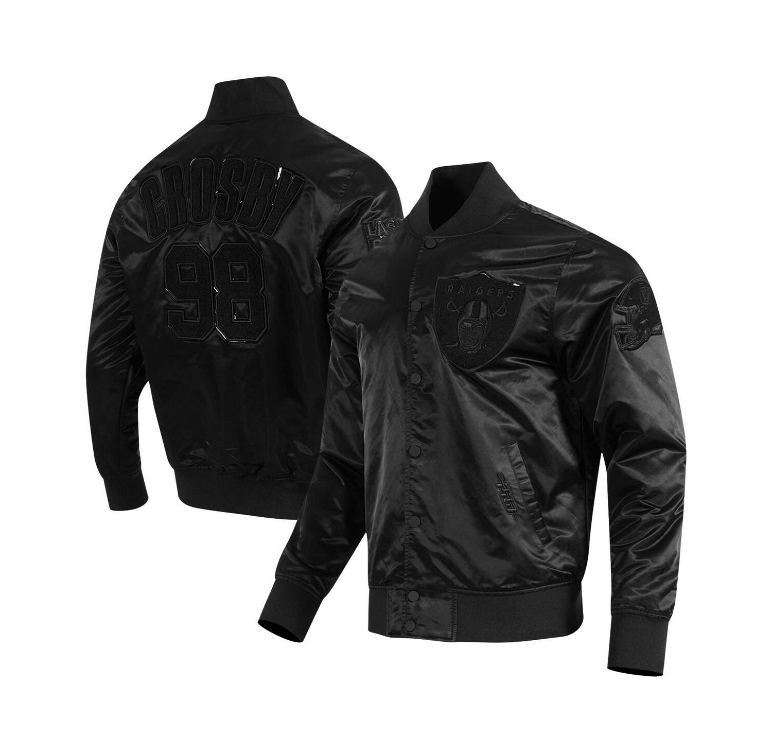 Men's Maxx Crosby Black Las Vegas Raiders Player Full-Snap Jacket