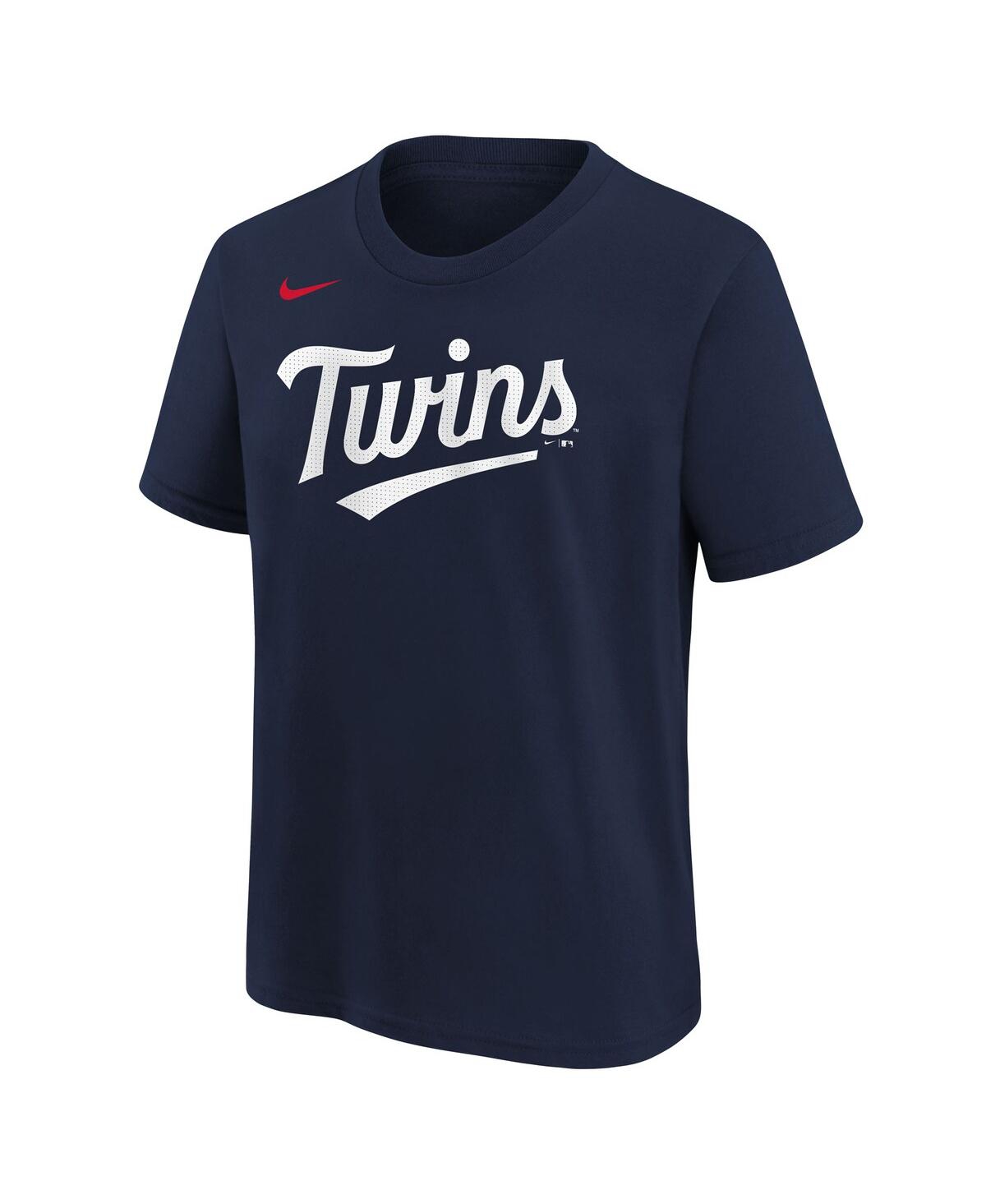 Nike Big Boys And Girls Carlos Correa Navy Minnesota Twins Player Name Number T-shirt In Multi