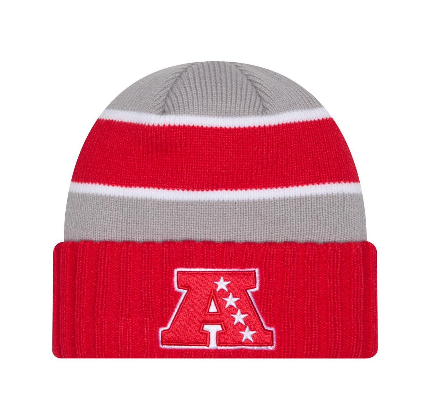 Men's Red AFC 2025 NFL Pro Bowl Cuffed Knit Hat