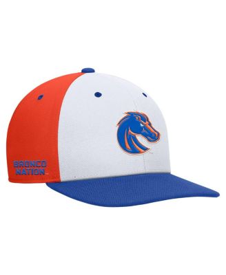 Nike - Men's White/Orange Boise State Broncos Pro Performance Snapback Hat