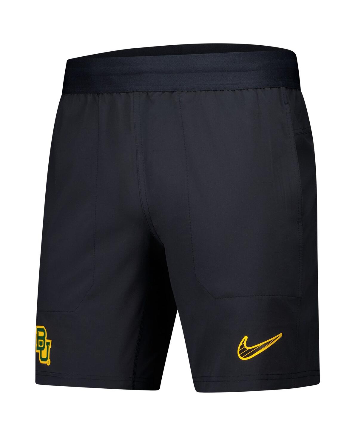 Nike Men's Black Baylor Bears 2024/25 Sideline Performance Woven Shorts In Black