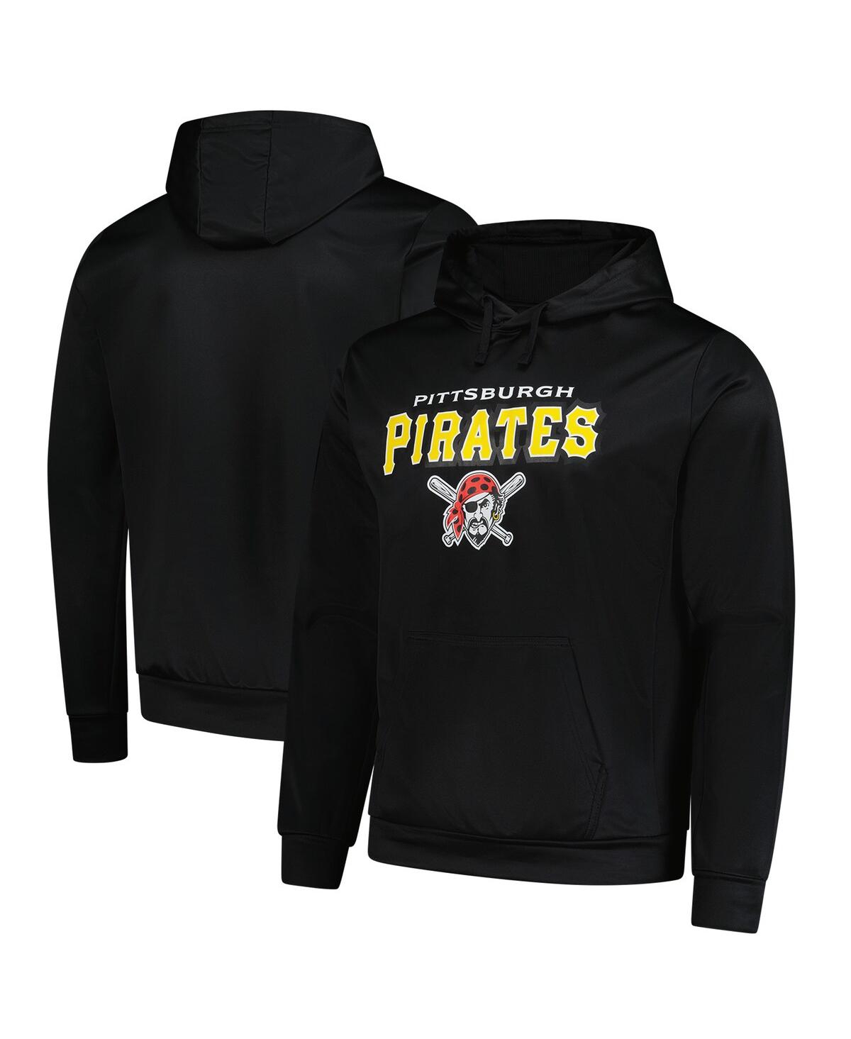 DUNBROOKE MEN'S BLACK PITTSBURGH PIRATES CHAMPION PULLOVER HOODIE 