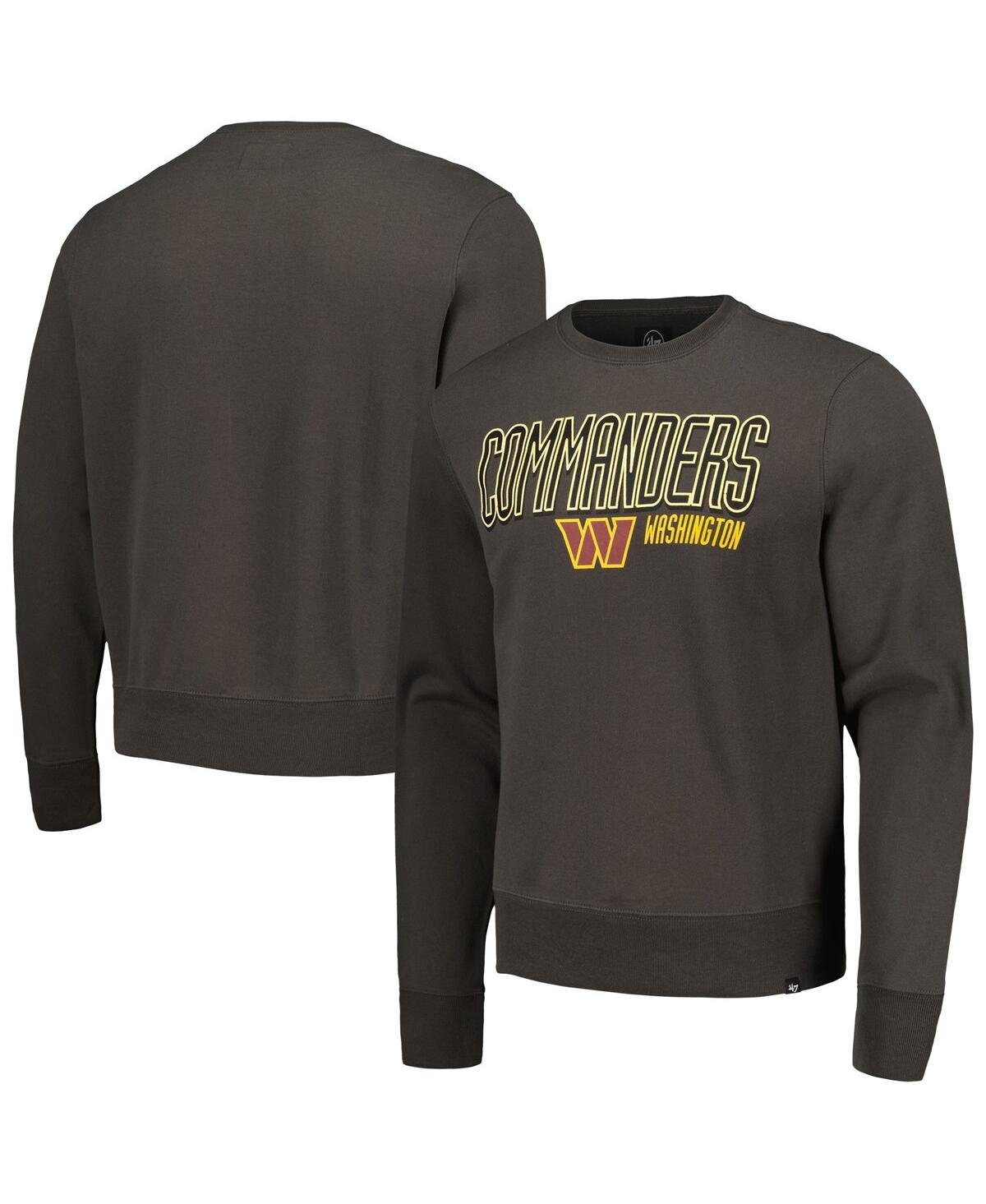 Men's Charcoal Washington Commanders Locked In Headline Pullover Sweatshirt - Charcoal