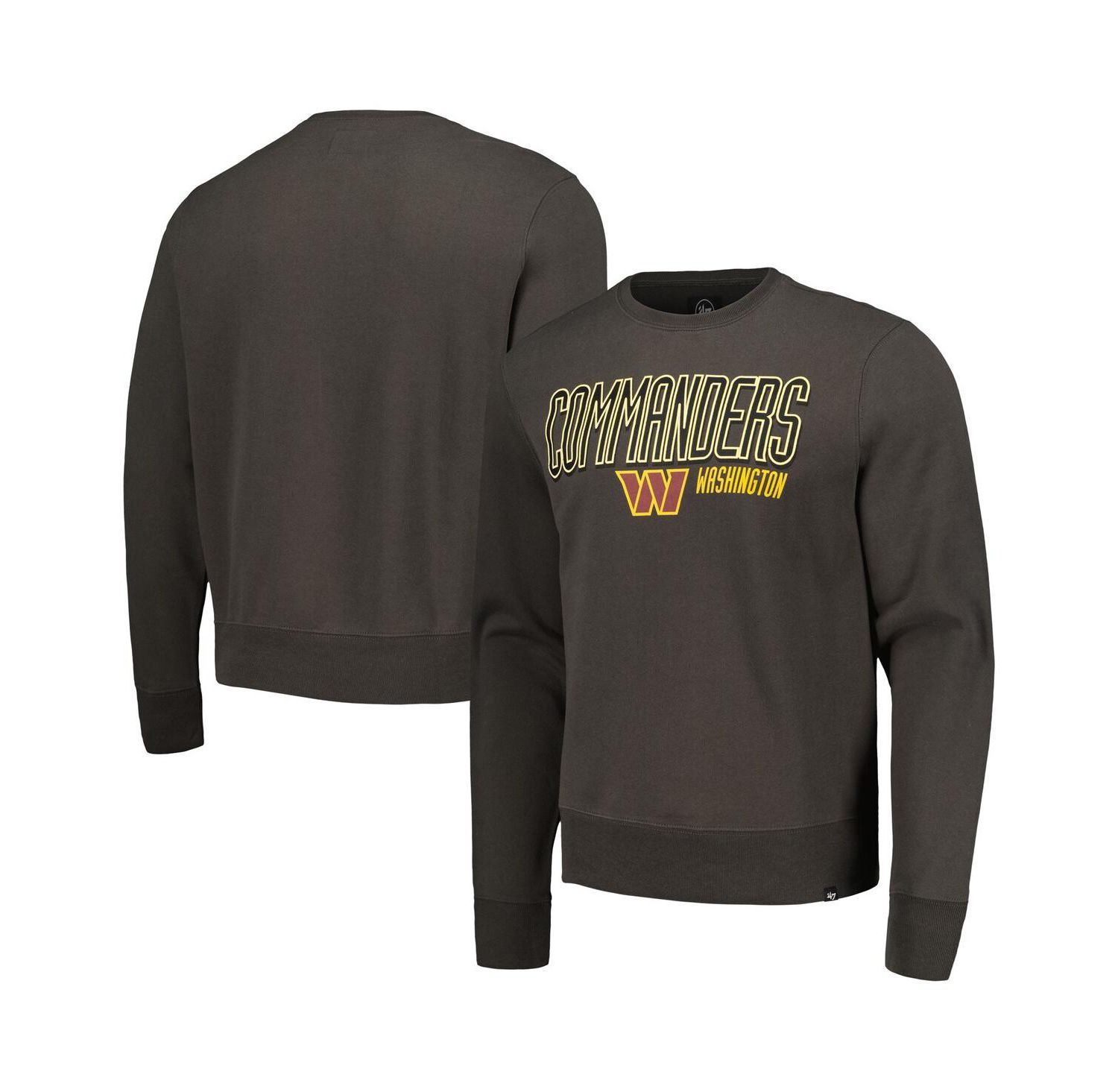 Men's Charcoal Washington Commanders Locked In Headline Pullover Sweatshirt