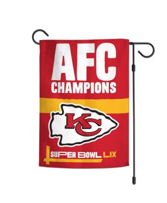 Wincraft - Kansas City Chiefs 2024 AFC Champions 12'' x 18'' Double-Sided Garden Flag