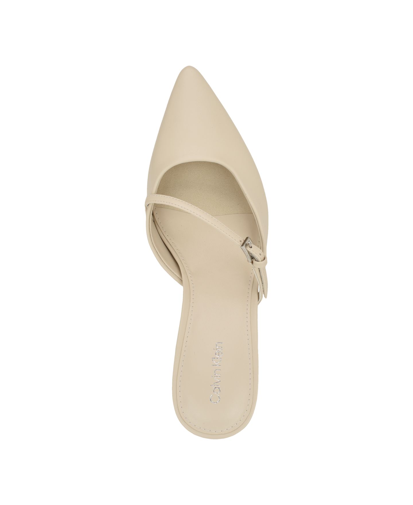 Женские туфли Calvin Klein Jansy Buckle Strap Mid-Stiletto, цвет: Светлый натуральный — фото 4