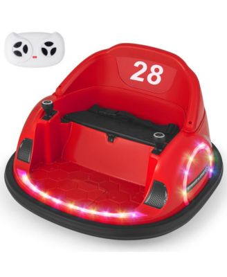 12V Ride-On Bumper Car for Toddlers with 360° Spin and Remote Control