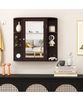 Multipurpose Mount Wall Surface Bathroom Storage Cabinet with Mirror