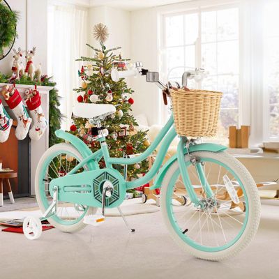 Kids Bike with Training Wheels and Adjustable Handlebar Seat Safe and Comfortable Bicycle for Toddlers and Young Riders