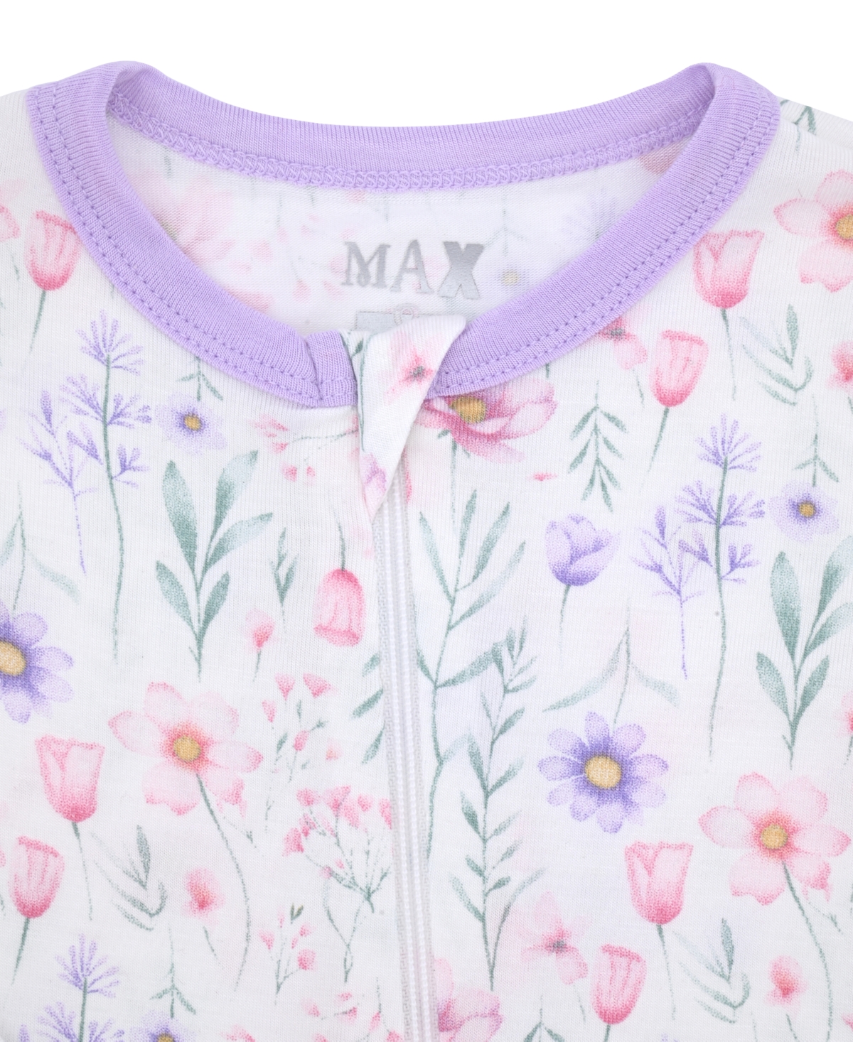 Max & Olivia Baby Girls Printed Coverall With Convertible Footie In Multi