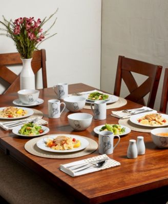 Jacqueline 16 Pc. Dinnerware Set, Service for 4 